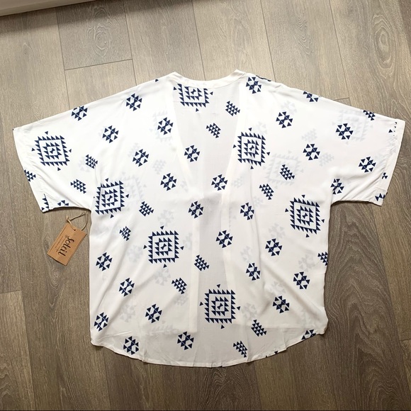 Soleil Aztec Kin Beach Kimono Cover up NWT - Picture 15 of 16